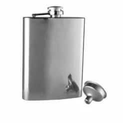 Avanti Hip Flask With Funnel - Polished