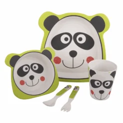 Bambeco Bamboo 5 Piece Kids Meal Set - Panda