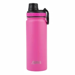Oasis Insulated Challenger Bottle With Screw Cap 550ml Neon Pink