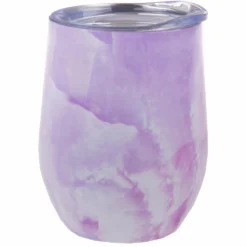 Oasis Double Wall Wine Tumbler Lilac Marble