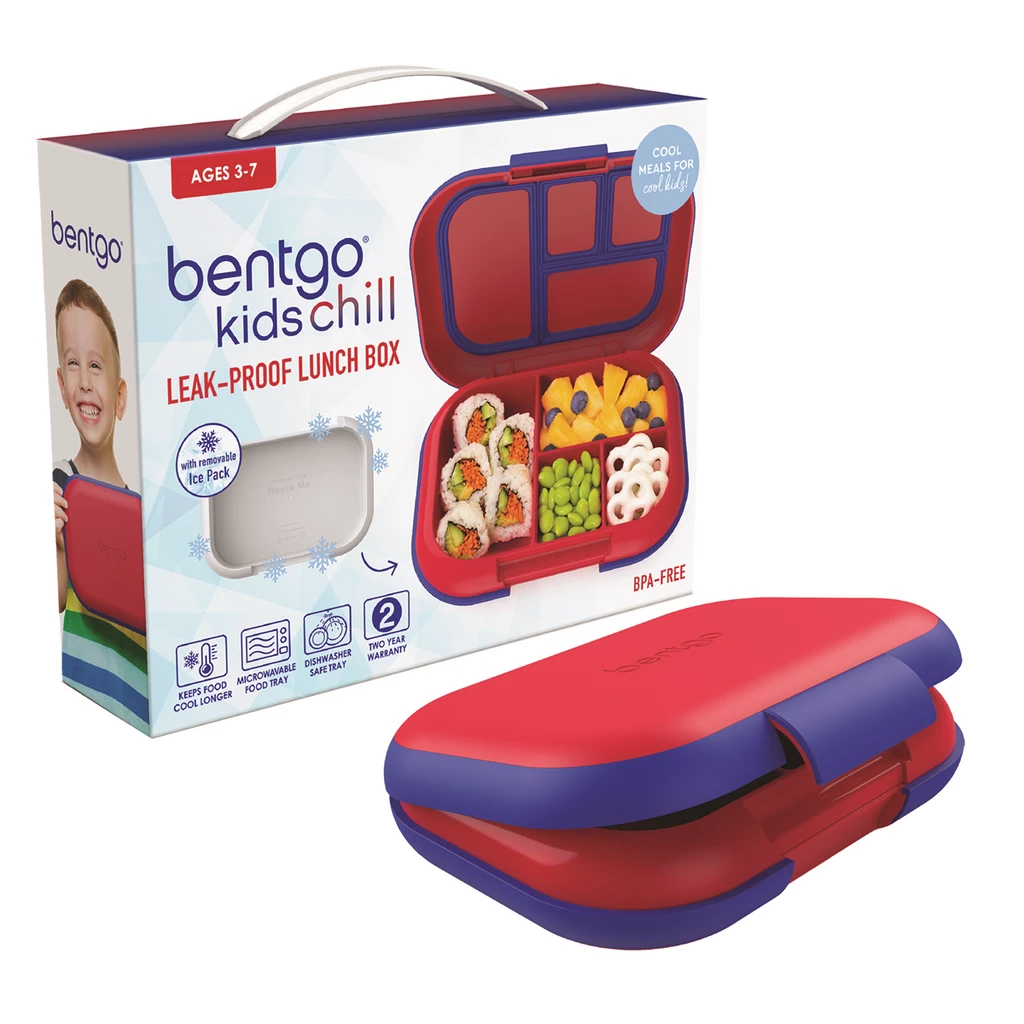 Bentgo Kids Chill Leak Proof Bento Lunch Box Red Royal