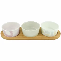 Davis And Waddell Relic Bowls On Tray 4 Piece