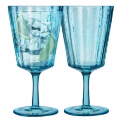 Ecology Adrift Set Of 4 Goblets 325ml Blue
