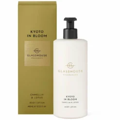 Glasshouse Fragrances Kyoto In Bloom - Camellia And Lotus 400ml Body Lotion