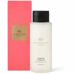 Glasshouse Fragrances Forever Florence - Wild Peonies And Lily 400ml Shower Gel