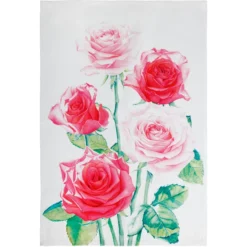 Maxwell And Williams Katherine Castle Floriade Tea Towel 50x70cm Cabbage Roses