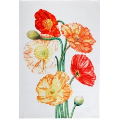 Maxwell And Williams Katherine Castle Floriade Tea Towel 50x70cm Poppies