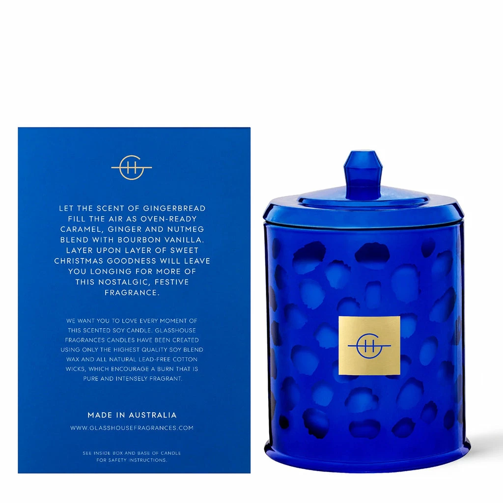 Glasshouse Fragrances Gingerbread House 380g Candle - Limited Edition - Image 3
