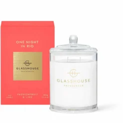 Glasshouse Fragrances One Night In Rio - Passionfruit And Lime 380g Triple Scented Candle