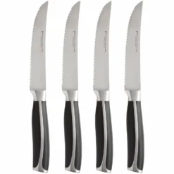 Maxwell And Williams Stanton Steak Knife Set 4 Piece Black Gift Boxed