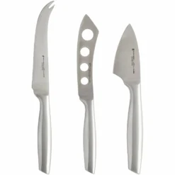 Maxwell And Williams Stanton Cheese Knife Set 3 Piece Stainless Steel Gift Boxed