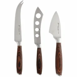 Maxwell And Williams Stanton Cheese Knife Set 3 Piece Wood Gift Boxed