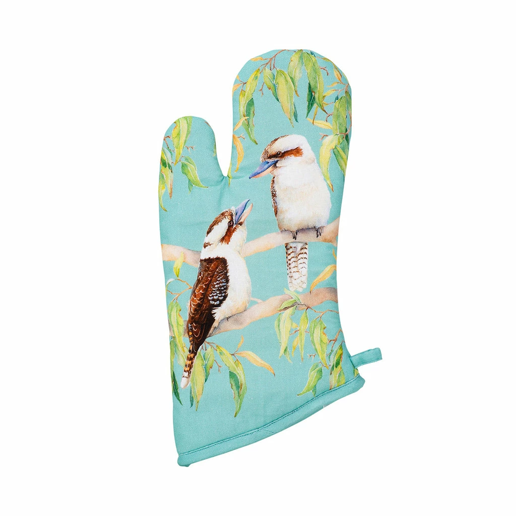 Maxwell And Williams Katherine Castle Bird Talk Oven Mitt Kookaburras