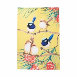Maxwell And Williams Katherine Castle Bird Talk Tea Towel 50x70cm Superb Fairy-wrens