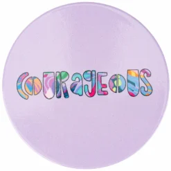 Maxwell And Williams Kasey Rainbow Be Fierce Ceramic Coaster 10cm Courageous