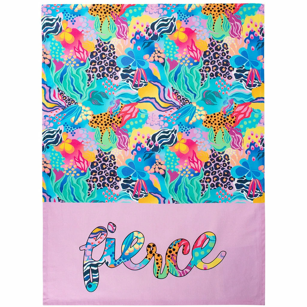 Maxwell And Williams Kasey Rainbow Be Fierce Tea Towel 50x70cm Fierce