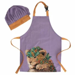 Maxwell And Williams Marini Ferlazzo Wild Planet Kids Apron & Hat Set Lion