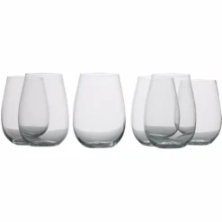 Maxwell And Williams Mansion Stemless White Wine 500Ml Set Of 6 Gift Boxed