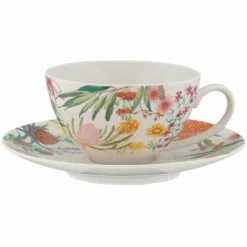 Maxwell And Williams Royal Botanic Gardens Native Blooms Coupe Cup & Saucer 200ML