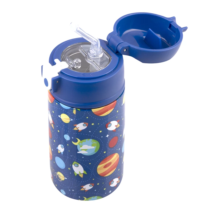 Oasis Kids Drink Bottle With Sipper 400ml Outer Space - Image 2
