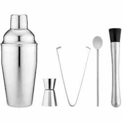 TEMPA Aurora Silver 5 Piece Cocktail Set