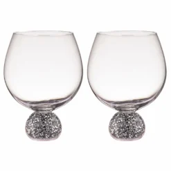 TEMPA Kiara Silver 2pk Gin Glass