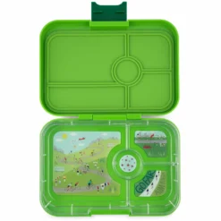 Yumbox Tapas 4 Compartment - Go Green - Bike Tray