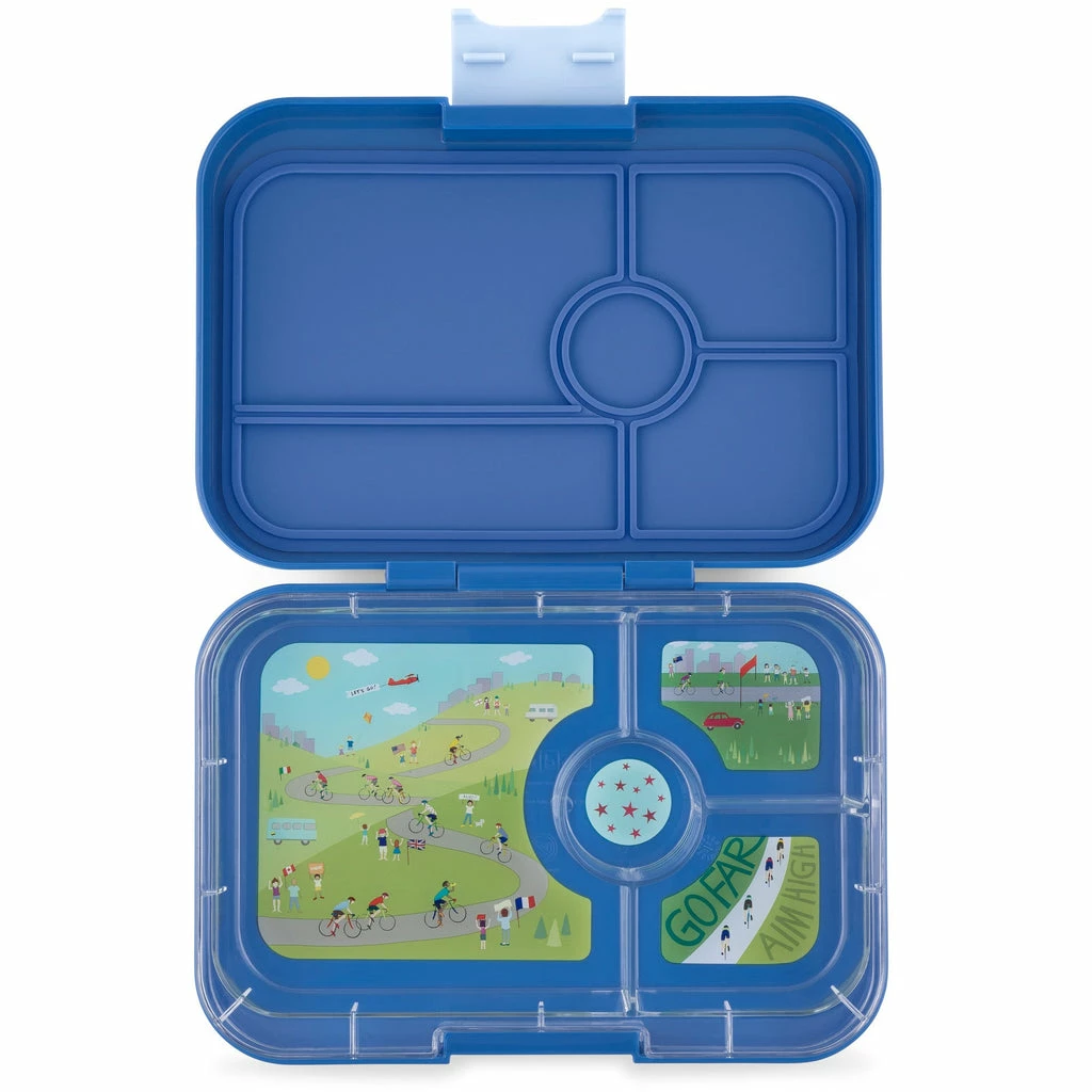 Yumbox Tapas 4 Compartment Bento Style Lunch Box - True Blue