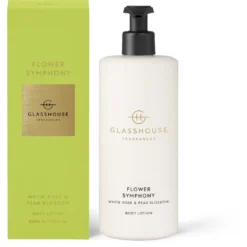 Glasshouse Fragrances Flower Symphony - White Rose And Pear Blossom Body Lotion 400ml